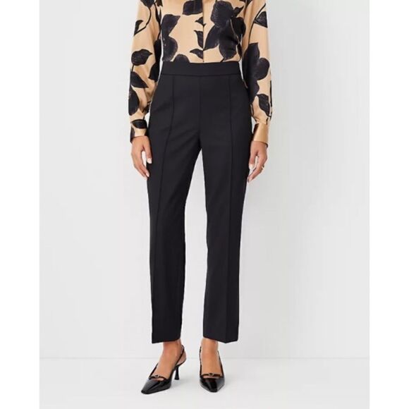 Ann Taylor Wool Pintucked Slim Pants NEW - Picture 1 of 6